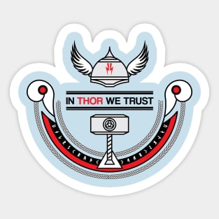 In Thor We Trust Sticker